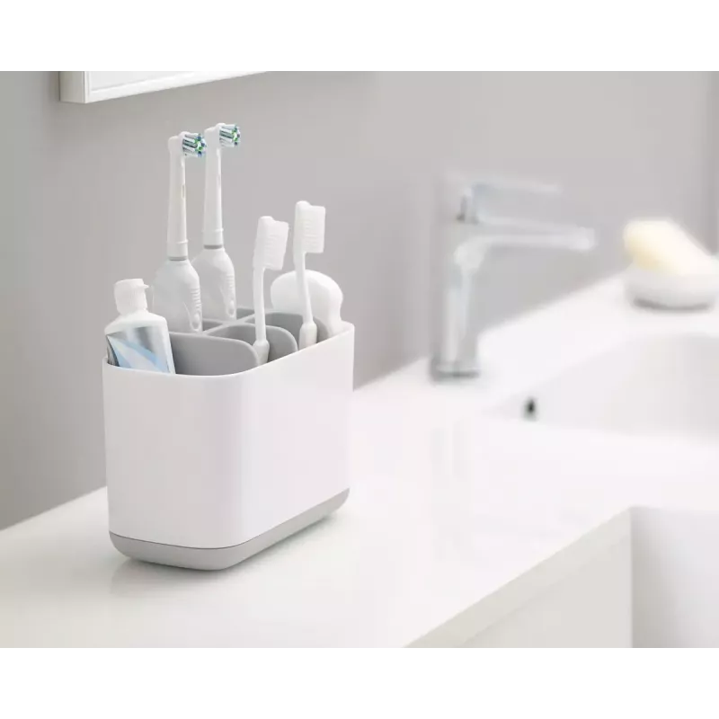 Freestanding toothbrush holder Joseph Joseph EasyStore Large Grey