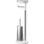 Toilet roll holder and toilet brush set joseph joseph EasyStore SST model 70519 stainless-steel finish