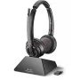 Headset & Charging Cradle POLY W8220 — Wireless Bluetooth, Supraaural, Head-band, 180 m range, 160 g, Black