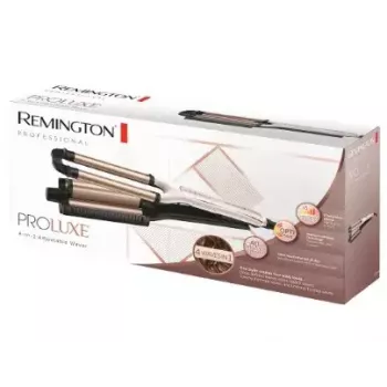 Automatic curling iron Remington CI91AW — rose gold/black, S-shaped barrel, ceramic coating, 150–210°C, 3 m swivel cord