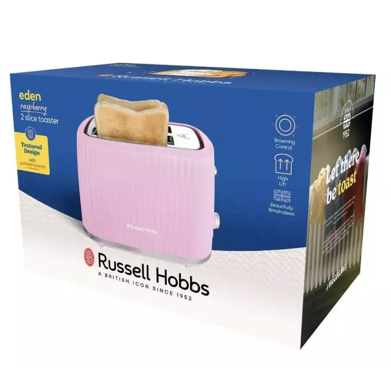 Toaster Russell Hobbs 27372-56 2 slice 800 W Pink Stainless Steel