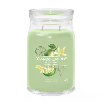 Wax Candle Yankee Candle Signature Lime Vanilla Green 1 pc 157mm 9.3cm 567g