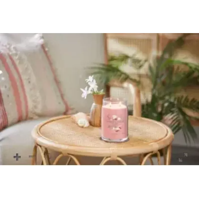 Wax Candle Cylinder Yankee Candle 1629962E Citrus Floral Vanilla Pink 157mm 9.3cm 567g