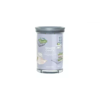 Glass Cylinder Candle Yankee Candle A Calm & Quiet Place — Height 149 mm, Width 99 mm, Weight 567 g