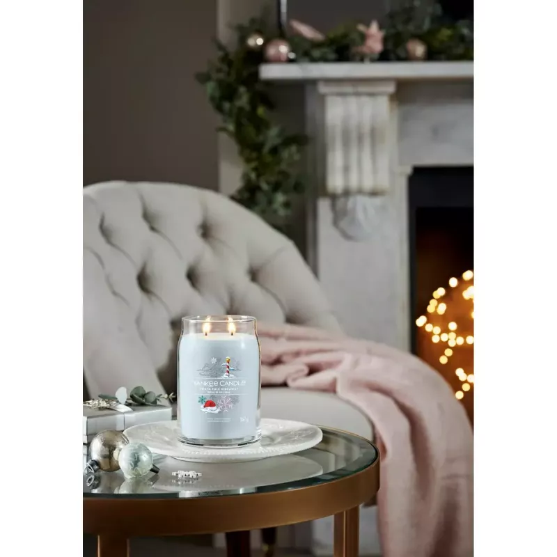 Wax Candle Yankee Candle North Pole Hideaway Blue 157mm 567g