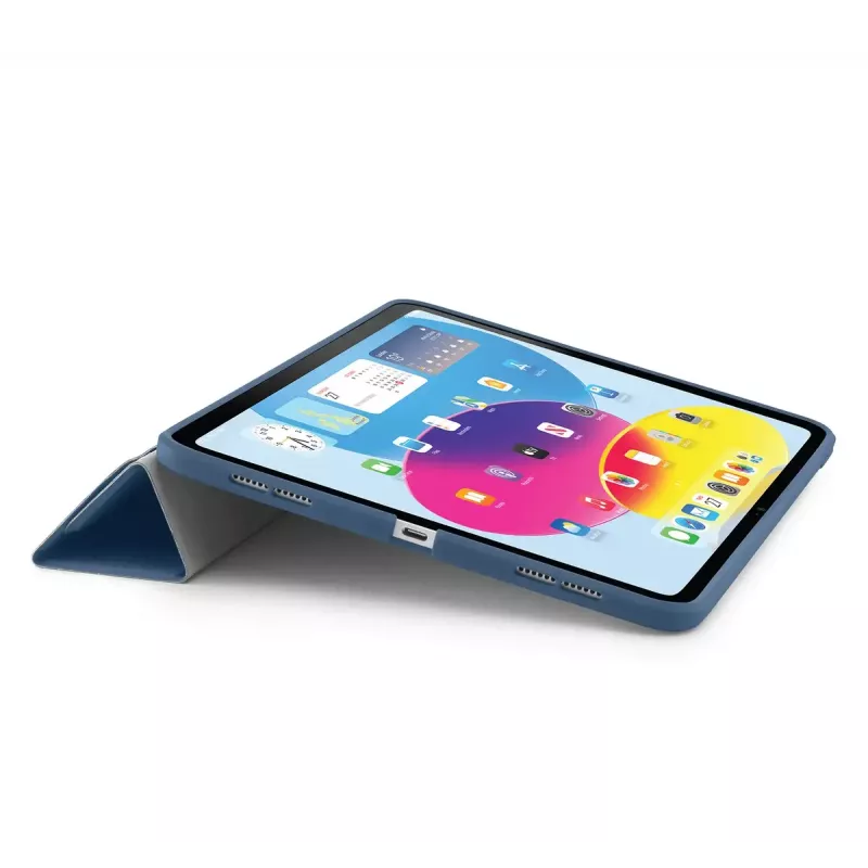 Tablet flip case PIPETTO P052-51-V for iPad 10th Gen (10.9 inch) — microfiber and TPU, 5 stand modes