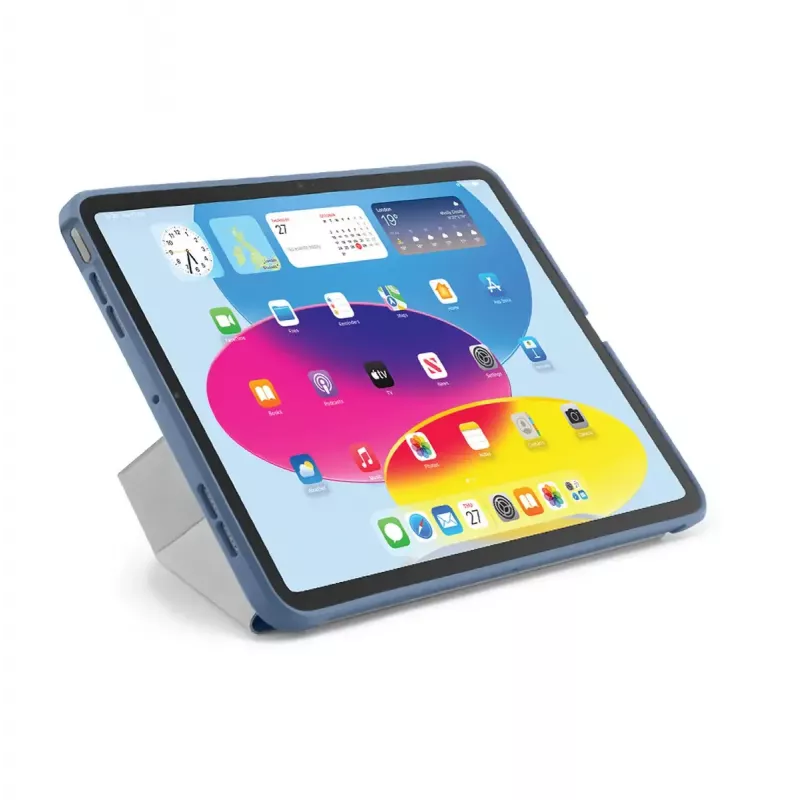 Tablet flip case PIPETTO P052-51-V for iPad 10th Gen (10.9 inch) — microfiber and TPU, 5 stand modes