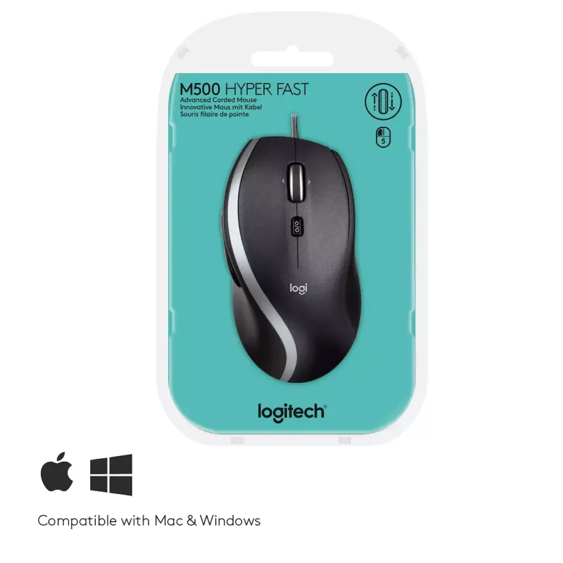Mouse Logitech LGT-M500 USB Type-A