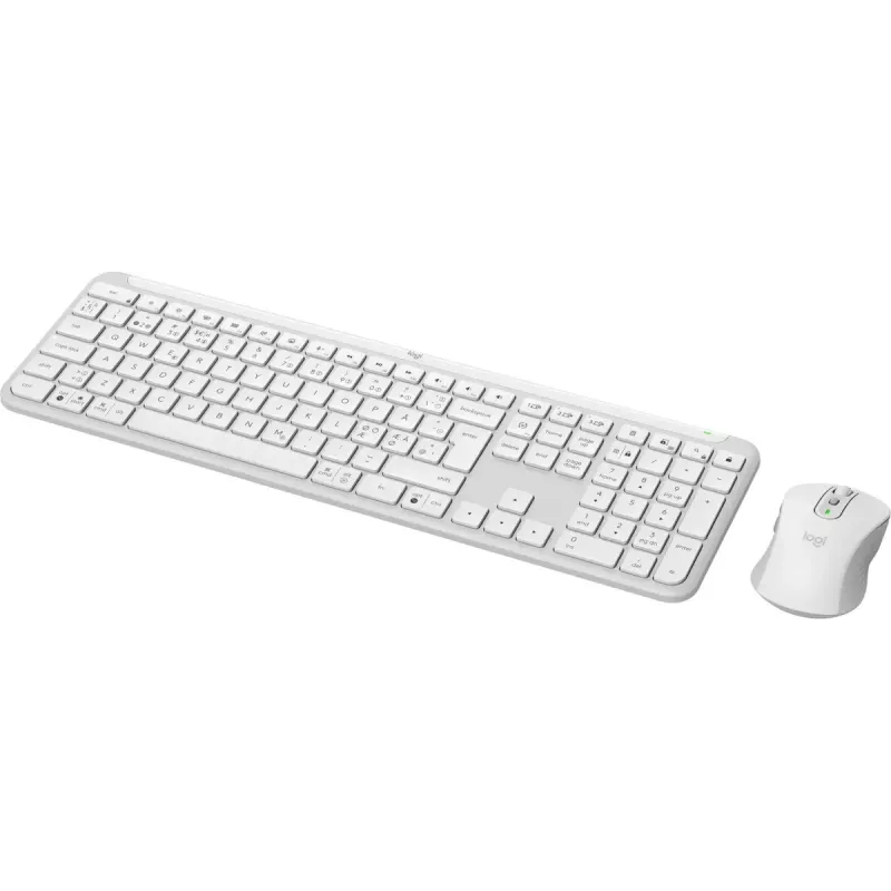 Logitech MK950 Signature Slim Keyboard Mouse included Office RF Wireless + Bluetooth QWERTY Danish Finnish Norwegian Swedish White
