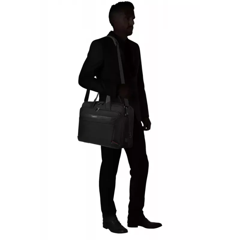 Briefcase Samsonite PRO-DLX 6 43.9 cm Black Expandable