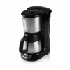 Drip coffee maker Domo DO709K — semi-auto, 1 L water tank, 8-cup jug, LCD, stainless steel/black