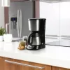 Drip coffee maker Domo DO709K — semi-auto, 1 L water tank, 8-cup jug, LCD, stainless steel/black