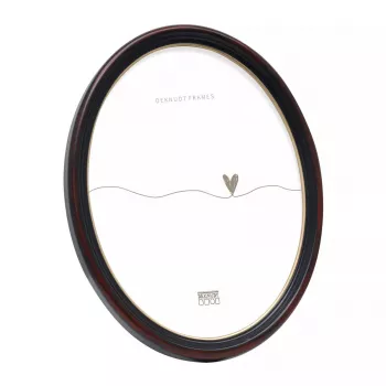 Single picture frame Deknudt S100F9 Black Cardboard Glass Resin
