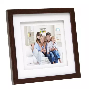 Single picture frame Deknudt S65KQ1 Brown 225x225 mm