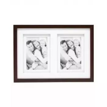 Photo Frame Deknudt S65KQ2 2x15x20 Brown Wood