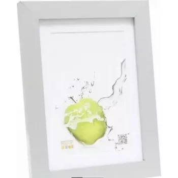 Photo frame Deknudt S66KD1 P1 20x25 wood silver with passepartout