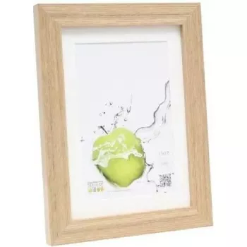 Photo frame Deknudt S66KH1 P1 13x18 — oak wood frame with passepartout for 13×18 cm photo