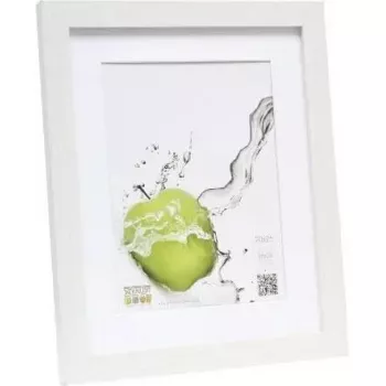 Photo frame Deknudt S66KF1 P1 13x18 Wood White with passepartout 13x18 cm
