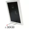 Single picture frame Deknudt S66KF1 P1 White MDF Glass Wood 30x40