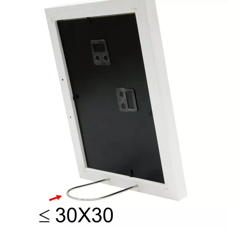 Single picture frame Deknudt S66KF1 P1 White MDF Glass Wood 30x40