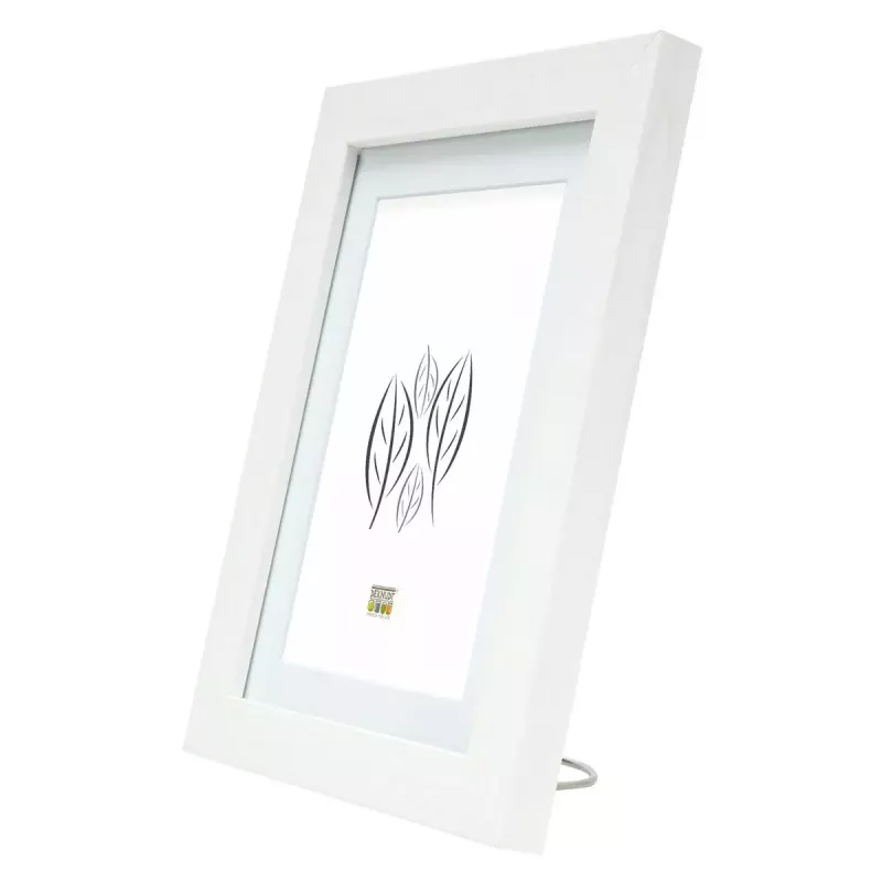 Single picture frame Deknudt S66KF1 P1 White MDF Glass Wood 30x40