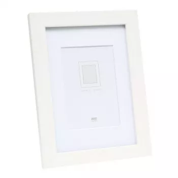Single picture frame Deknudt S66KF1 P1 White MDF Glass Wood 30x40