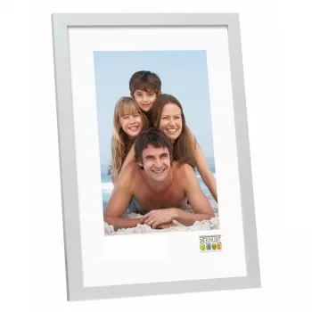 Single picture frame Deknudt S44CD1 Silver MDF Wood 20X30