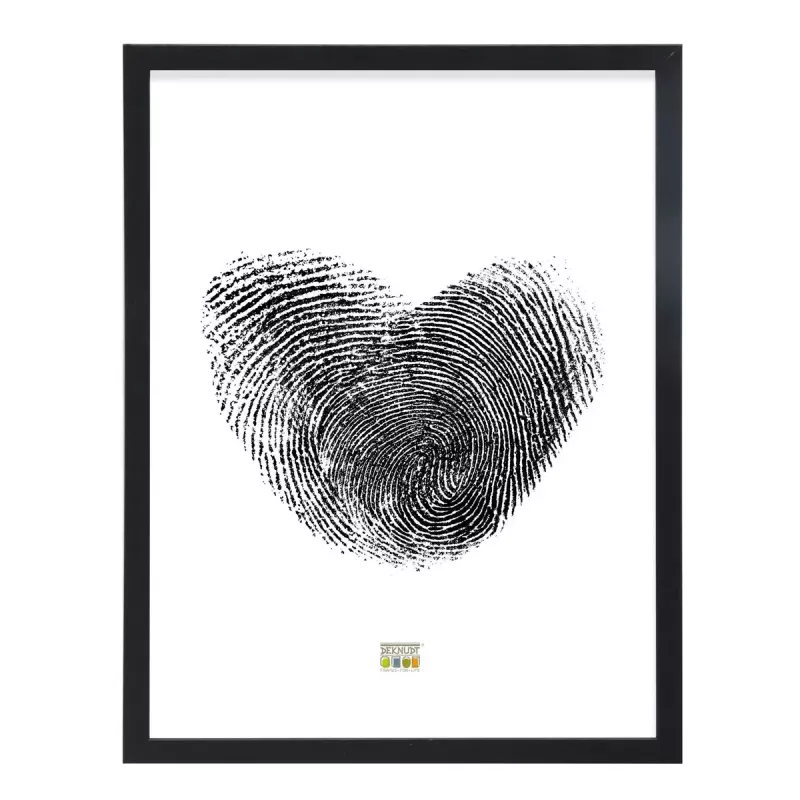 Single picture frame Deknudt S44CF2 1 Black Glass MDF 150x200mm
