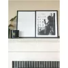 Single picture frame Deknudt S44CF2 Black 30X45 Glass MDF