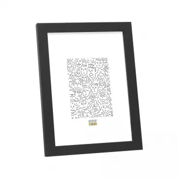 Single picture frame Deknudt S44CF2 Black 30X45 Glass MDF