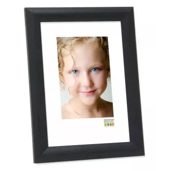 Single picture frame Deknudt S40CL2 Black Wood 15X20 cm