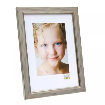 Single picture frame Deknudt S46AD1 Silver Resin Wood 20x30 cm