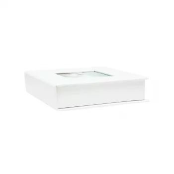 Photo album Deknudt S66DJ4 White Photo box Leatherette 130mm