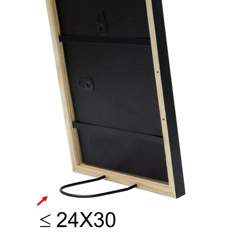 Single picture frame Deknudt S41JL2 Black Cardboard Glass Wood
