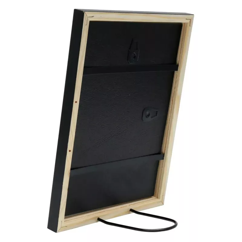 Single picture frame Deknudt S41JL2 Black Cardboard Glass Wood
