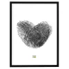 Single picture frame Deknudt S41JL2 Black Cardboard Glass Wood