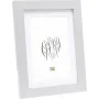 Picture frame Deknudt S66KD1 P1 15x20 wood silver with passepartout
