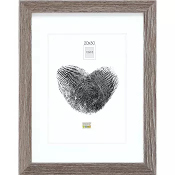 Photo frame Deknudt S66KH3 Wood Grey Oak 20x30 cm with passepartout