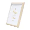 Single picture frame Deknudt S46WG3 P1 Natural White 199x259 mm