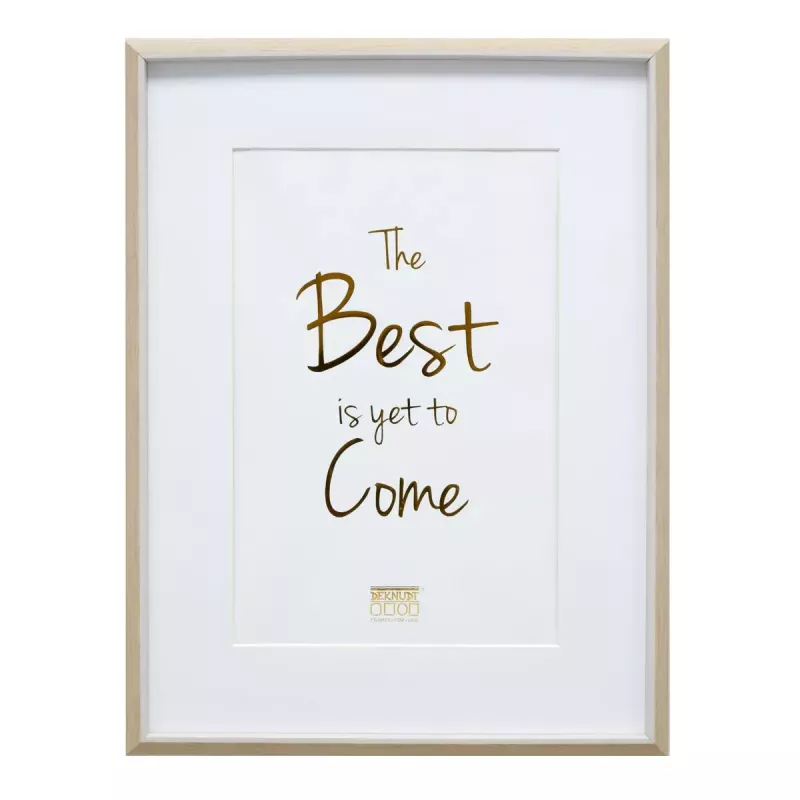 Single picture frame Deknudt S46WG3 P1 Natural White 199x259 mm