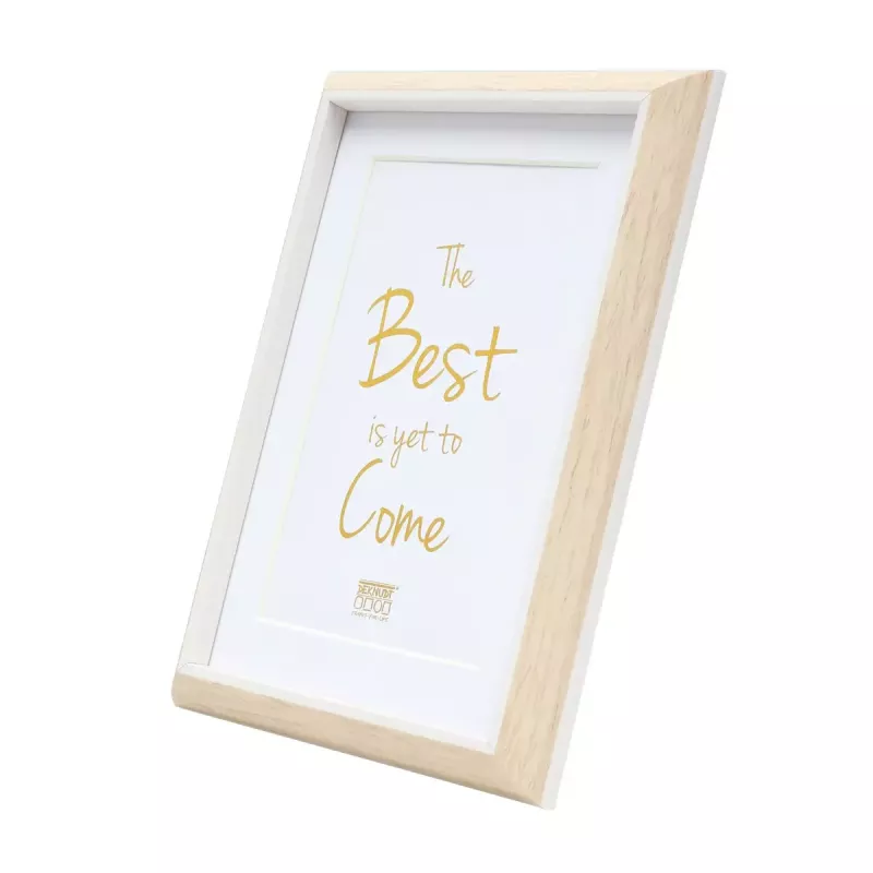 Single picture frame Deknudt S46WG3 P1 Natural White 221x221mm