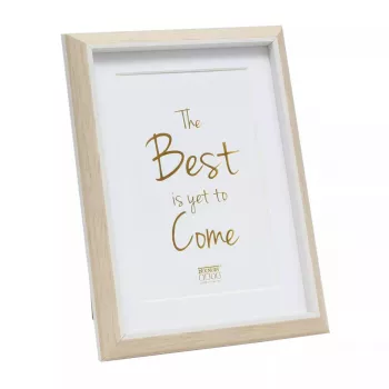 Single picture frame Deknudt S46WG3 P1 Natural White 221x221mm