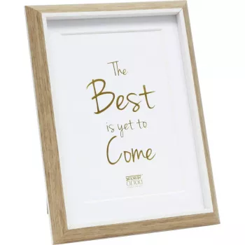 Photo frame Deknudt Resin Frame S46WG4 P1 13x18 cm Nature White with Passepartout