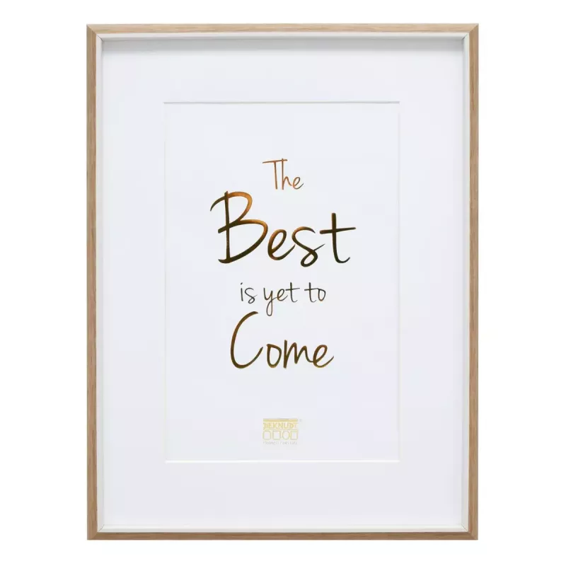 Single picture frame Deknudt S46WG4P1 Brown White 199x259 mm