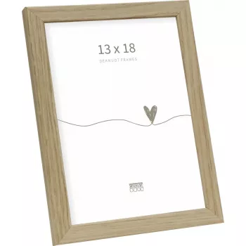 Photo frame Deknudt S47CJ1 13x18 cm Solid Oak — wooden portrait frame