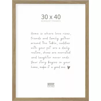 Photo frame Deknudt S47CJ1 solid oak 30×40 cm – wall and tabletop display