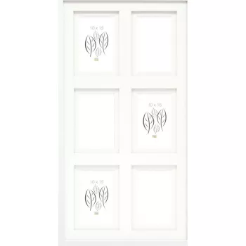 Passepartout mat board Deknudt S65KK1 White for 6x10 and 10x15 photos