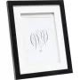 Photo frame double passepartout Deknudt S65KK2 Black 13x13 cm