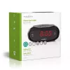 Digital alarm clock Nedis CLAR001BK — LED display, oval, 130×60×100 mm, 220–240 V, FM/AM, black