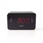 Digital alarm clock Nedis CLAR002BK — LED display, AC 220–240V, 130×80×70 mm, black